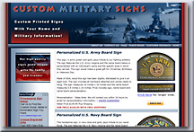 Custom Military Signs